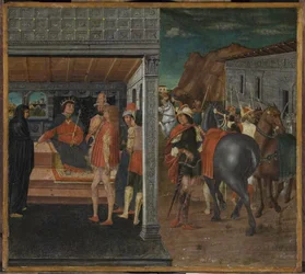 Die Ankündigung des Todes von Uria an König David und Bathseba